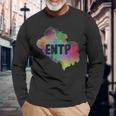 Entp Extrovert Myers Briggs パーソナリティタイプ 水彩画 長袖Tシャツ 高齢者への贈り物