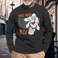 Free Hugs ブラジリアン柔術 Bjj 格闘技 面白い総合格闘技 長袖Tシャツ 高齢者への贈り物