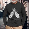 Fruit Fly Drosophila Melanogaster Forcientists 長袖Tシャツ 高齢者への贈り物