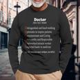 Fun Doctor Definition 医師シャツ 外科医へのギフトに 長袖Tシャツ 高齢者への贈り物