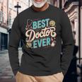 Doctor Memes テキスト Doctors Best Doctor Ever 長袖Tシャツ 高齢者への贈り物