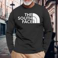 Parody Theouth Face スマートピープルのためのクールなデザイン 長袖Tシャツ 高齢者への贈り物