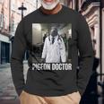 Tuff Pigeon Doctor 2026 New Brainrot Meme Kid Aiジョーク 長袖Tシャツ 高齢者への贈り物