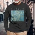 Gogh With The Flow アーモンドブロッサム ヴァン・ゴッホの絵画 長袖Tシャツ 高齢者への贈り物