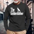 The Goldenfather ファニーゴールデンレトリバー お父さんシャツ メンズギフト 長袖Tシャツ 高齢者への贈り物
