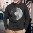 Half Mooninyl Record – Music Lover Lunar Graphic 長袖Tシャツ 高齢者への贈り物