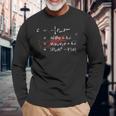 Higgs Boson Lagrangian 理論物理標準モデル 長袖Tシャツ 高齢者への贈り物