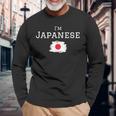 I'm Japanese Proud That I'm From Japan お土産 日本国旗 長袖Tシャツ 高齢者への贈り物