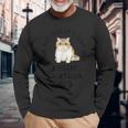 I'm Notingle I Have My Exotichorthairalentine's Day ネコ 長袖Tシャツ 高齢者への贈り物