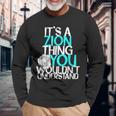 メンズ It's A Zion Thing You Wouldn't Understand 長袖Tシャツ 高齢者への贈り物