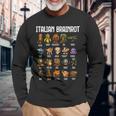 Italian Brainrot 面白いイタリアンブレインロットミームキャラクタ 長袖tシャツ 長袖Tシャツ 高齢者への贈り物
