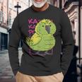 Kakapo ニュージーランド オウム カカポ 長袖Tシャツ 高齢者への贈り物