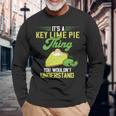 Key Lime Pie Thing レモンパイ デザート タルト フロリダパイ 長袖tシャツ 長袖Tシャツ 高齢者への贈り物