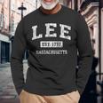 Lee Massachusetts Ma ビンテージ スポーツ 確立されたデザイン 長袖tシャツ 長袖Tシャツ 高齢者への贈り物