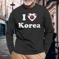 I Love Korea I Heart Korea 韓国 長袖Tシャツ 高齢者への贈り物