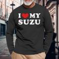 I Love Myuzu すずちゃん大好き 長袖Tシャツ 高齢者への贈り物