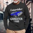 Lowrider Gangster Lean Low &Low Chicano Cholo ビンテージカー 長袖Tシャツ 高齢者への贈り物