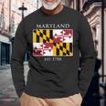 Maryland Flag 7Th Ustate 1788 Maryland Native 長袖Tシャツ 高齢者への贈り物