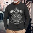 Nashville Music City Usa ビンテージギター 長袖Tシャツ 高齢者への贈り物
