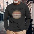 Nerdy Jupiter 天文学 科学惑星 太陽系 事実 B 長袖Tシャツ 高齢者への贈り物