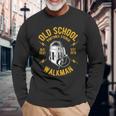 Oldchool Walkman Rocknroll And Music 長袖Tシャツ 高齢者への贈り物