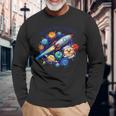 Outta This World かわいい惑星宇宙好き、宇宙飛行士銀河 長袖Tシャツ 高齢者への贈り物