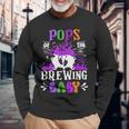 Pops Of The Brewing Baby Dad To Be Halloween Long Sleeve T-Shirt Gifts for Old Men
