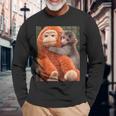 Punch The Monkey Meme X Ape Cute Punch Monkey Baby Meme 長袖Tシャツ 高齢者への贈り物
