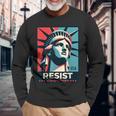 Resist 自由の女神 Resist 長袖Tシャツ 高齢者への贈り物