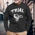 Trial Riders And Fans エクストリームモータースポーツライダー 長袖Tシャツ 高齢者への贈り物