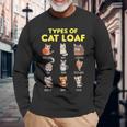 Types Of Cat Loaf Cute Kitten Kawaii Cats Cat Lover 長袖Tシャツ 高齢者への贈り物