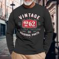 Vintage 1960 ヴィンテージ 1960年生まれ 62歳の誕生日ギフトアイデア 62歳 長袖Tシャツ 高齢者への贈り物