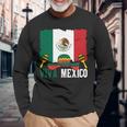 Viva Mexico ソンブレロ インディペンデンス メキシコ 国旗 メキシコ 長袖tシャツ 長袖Tシャツ 高齢者への贈り物