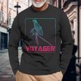 Voyager 宇宙探査機 宇宙船 太陽系 天文学 長袖Tシャツ 高齢者への贈り物