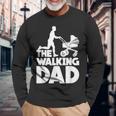 The Walking Dad Happy Father's Day Dadhortleeve Graphic 長袖Tシャツ 高齢者への贈り物