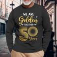 We Golden Together 50年 結婚50周年記念 結婚記念日 長袖Tシャツ 高齢者への贈り物