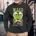 Weed 毎日を楽しむ 長袖Tシャツ 高齢者への贈り物