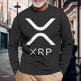 Xrp リップルアルトコイン暗号通貨支払いプロトコル通貨 長袖Tシャツ 高齢者への贈り物