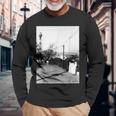 Yokohama Yamashita Pier 1966年3月 モノクローム写真 長袖Tシャツ 高齢者への贈り物