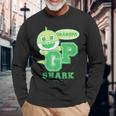 おじいちゃんシャーク・レトロ・ベイシャーク・サメもぞくプレゼント・キッズ・メンズ・ウーマンズ 長袖Tシャツ 高齢者への贈り物