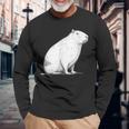 かわいいカピバラ カピバラ・カピバラ 長袖Tシャツ 高齢者への贈り物
