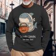 かわいいサメ ミイラ ハロウィン メンズ レディース キッズ おもしろサメ 長袖Tシャツ 高齢者への贈り物