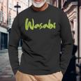 わさびハロウィンコスチュームごっこ I'm Wasabi Fun 長袖Tシャツ 高齢者への贈り物