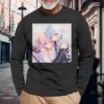 アニメ少女 姉オタク 長袖tシャツ 長袖Tシャツ 高齢者への贈り物