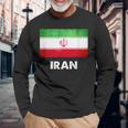 イラン国旗tシャツ 長袖Tシャツ 高齢者への贈り物