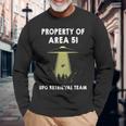 エリア51 シャツ Property Of Area 51 Ufo エイリアン 長袖tシャツ 長袖Tシャツ 高齢者への贈り物