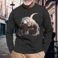 オオトカゲ 爬虫類 コモドドラゴン バンドドラゴン トカゲドラゴン 長袖Tシャツ 高齢者への贈り物