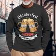 オクトーバーフェスト ビールとグリル ソーセージ 長袖Tシャツ 高齢者への贈り物