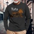 オズの魔法使いドッグシャツ アート-ドロシーの犬 Tototrutting 長袖Tシャツ 高齢者への贈り物
