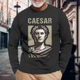 カエサル 古代ローマ ガイウス・ユリウス・カエサル ローマの歴史 長袖Tシャツ 高齢者への贈り物